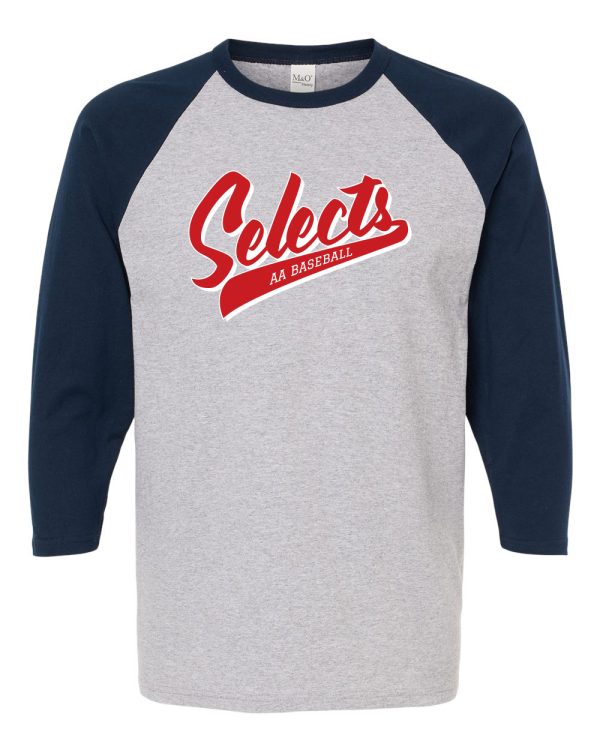 Selects 3/4 Sleeve Baseball Tee