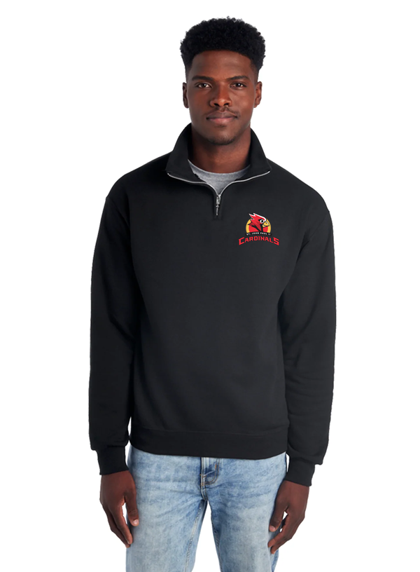 1/4 Zip Sweatshirt - Cardinal
