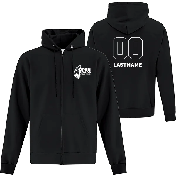 Adult Zip Team Hoodie