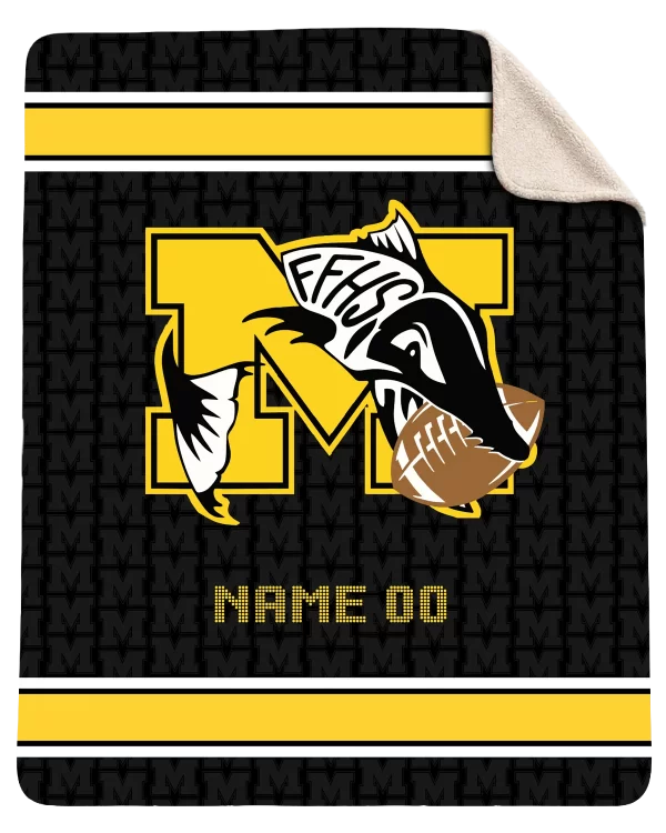Muskies Football Blanket
